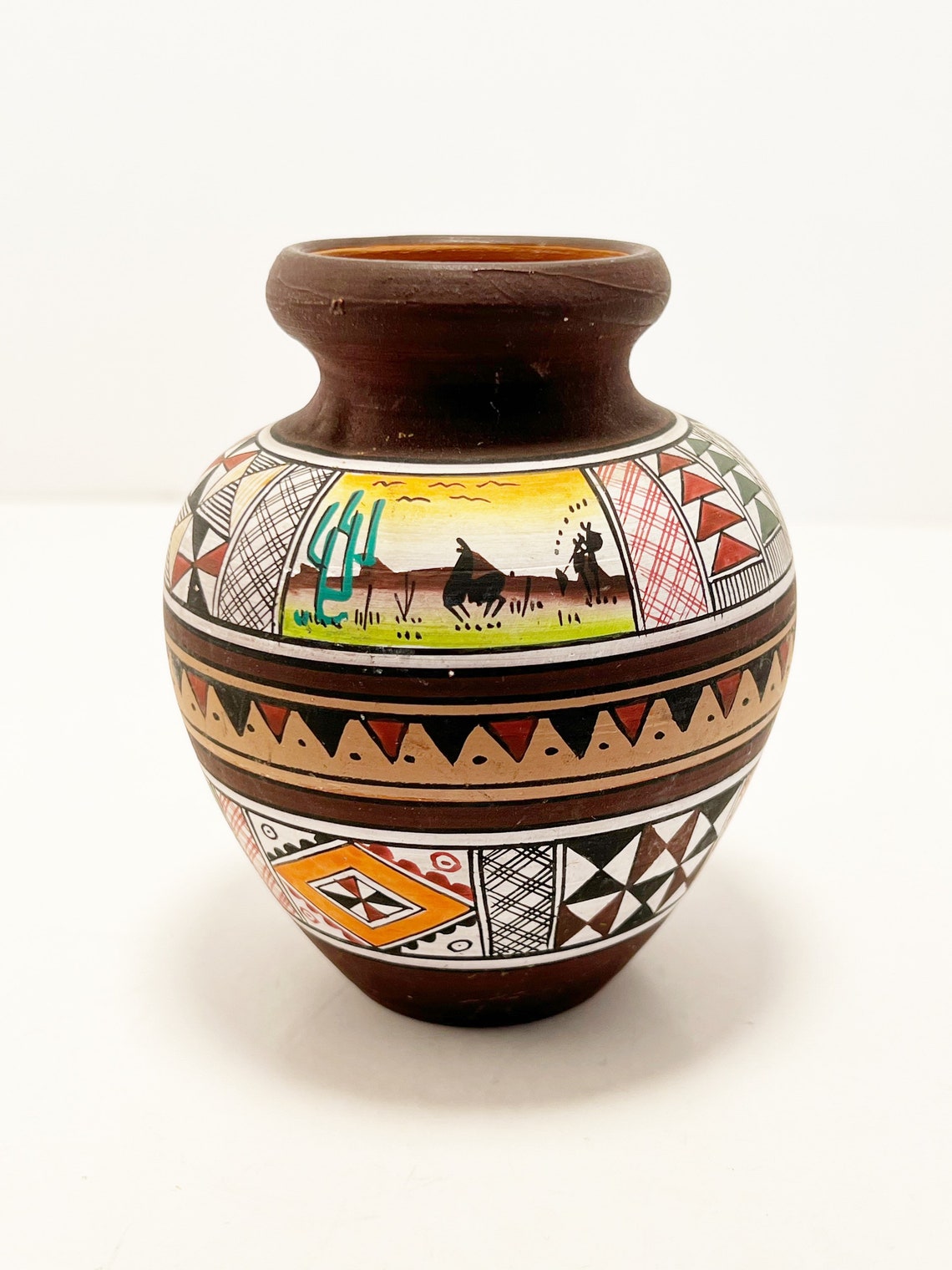 Incan Pot Vintage Handmade Peruvian Incan Pottery Vase - Etsy