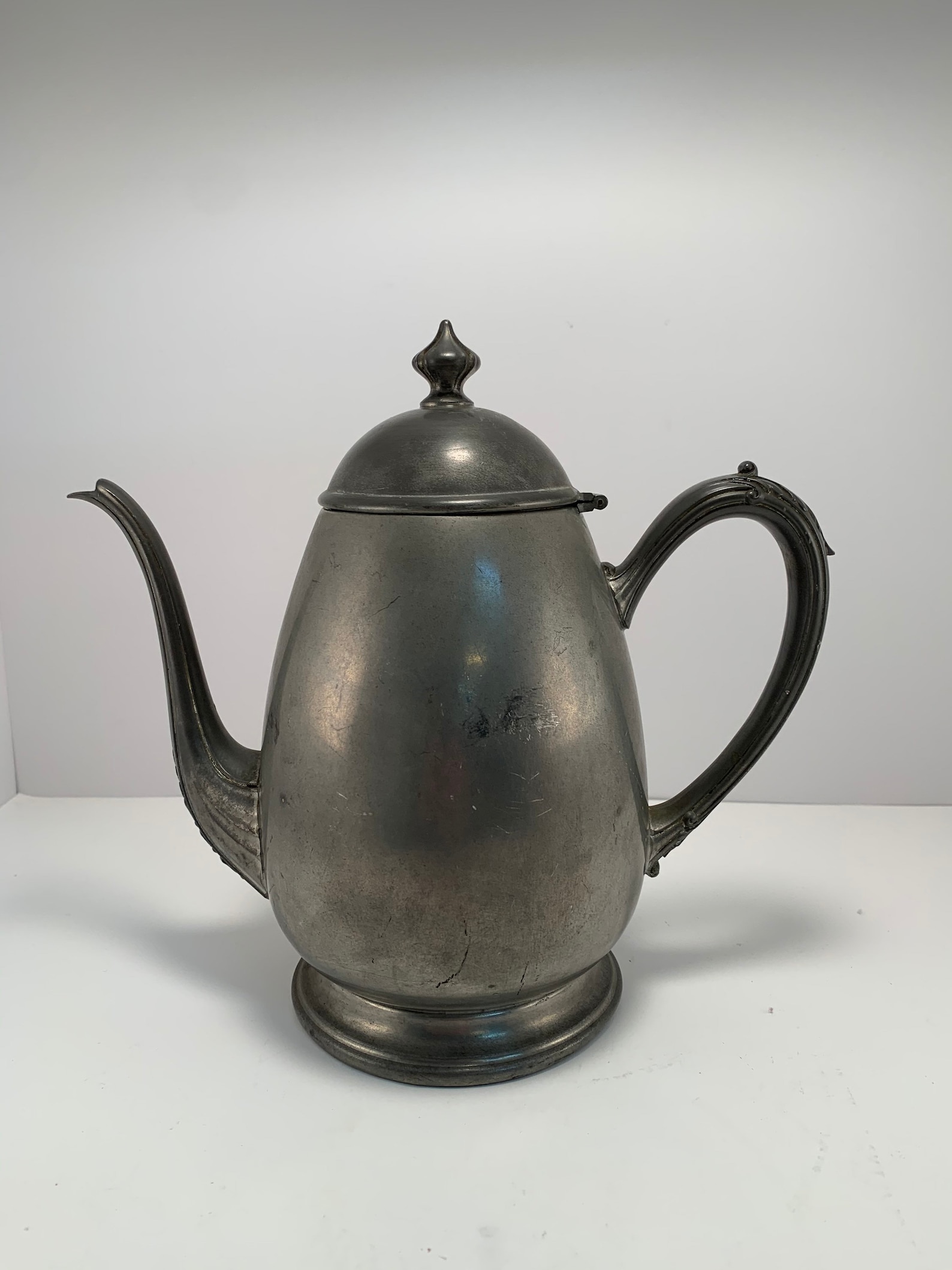 Vintage Pewter Tea Pot With Matching Creamer and Sugar by New Etsy