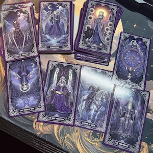 Queen’s Descent Tarot Deck: 78 Illustrated Cards, Gothic Victorian Shadow Work