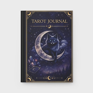 Moon Fox Tarot Journal, Guided Daily Draws, Spreads, Reflection (6x9 Paperback)