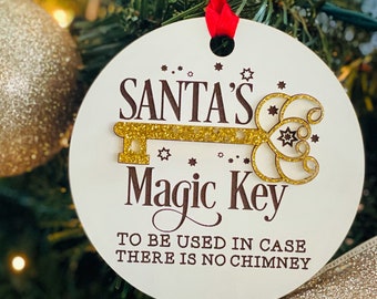 Santas magic key ornament