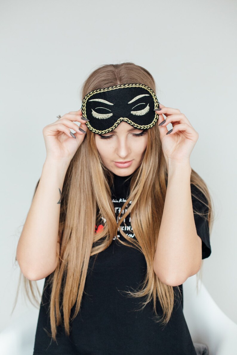 Black Audrey Hepburn Sleep Mask Breakfast at Tiffanys Eye Mask Etsy