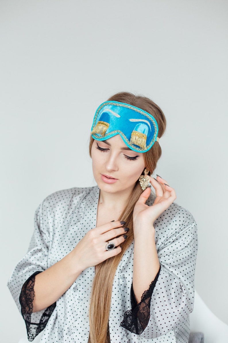 Holly Golightly Eye Sleep Mask Breakfast at Tiffany's Etsy