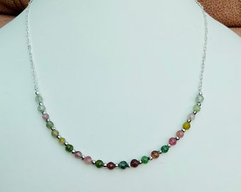 87# Hug !10-15mm Irregular Multicolour Tourmaline gemstone Necklace 18" 87# Hug !10-15mm Irregular Multicolour Tourmaline gemstone Necklace 18"