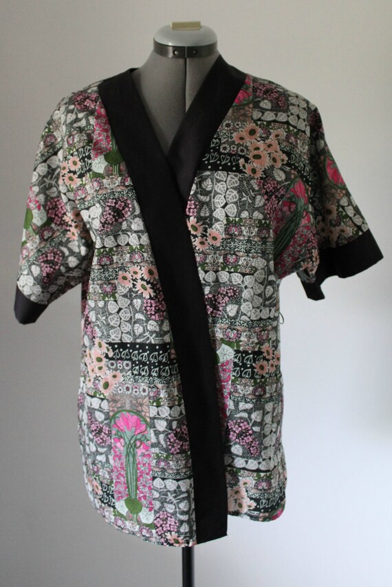 Vintage 1970s Kimono Women, 70s Kimono, Floral Ki… - image 5