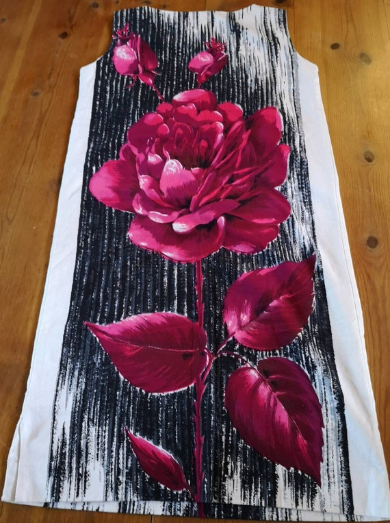Vintage 1960s dress women, 1960s dress, 1960s rose