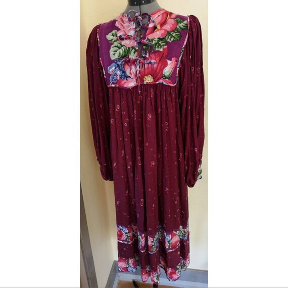 Vintage 1970s indian cotton dress Women, 70s india
