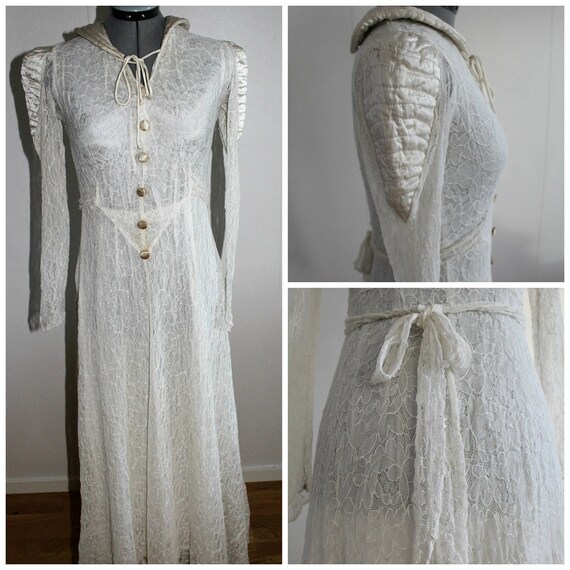 Vintage 1930s Weddingdress Women, 30s weddingdress