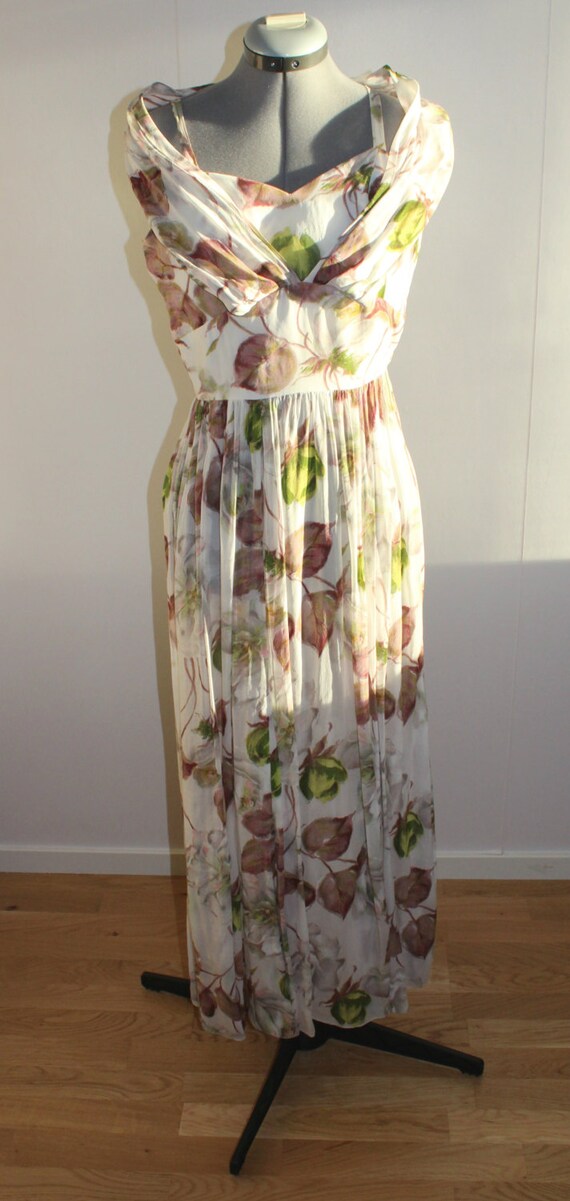 Vintage 1950s dress women, 1950s dress,Silk, Organ