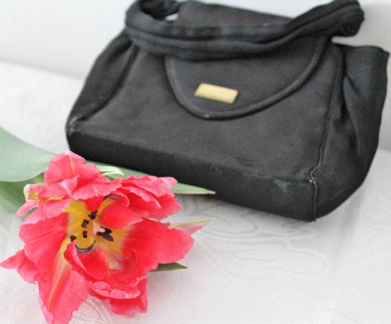 Vintage 1930s purse women, 1940s handbag, purse, v