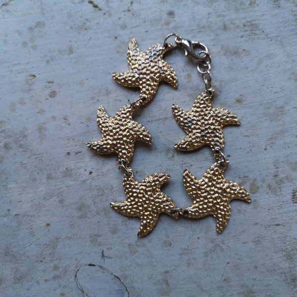 Vintage 1980s bracelet , 1980s bracelet, starfish bracelet, starfish, bracelet starfish,  1980s, 80s