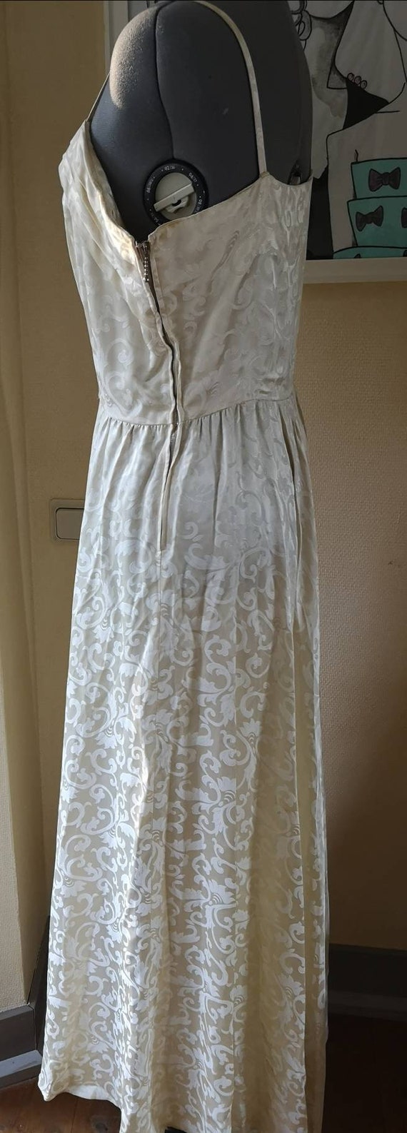 Vintage 1940s formal dress women, Wedding Dress 1… - image 5