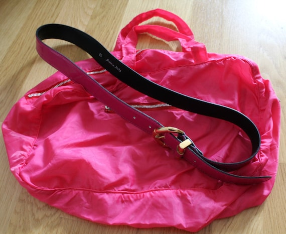 Vintage 1980s Belt Bag Women, Pink Accessories, B