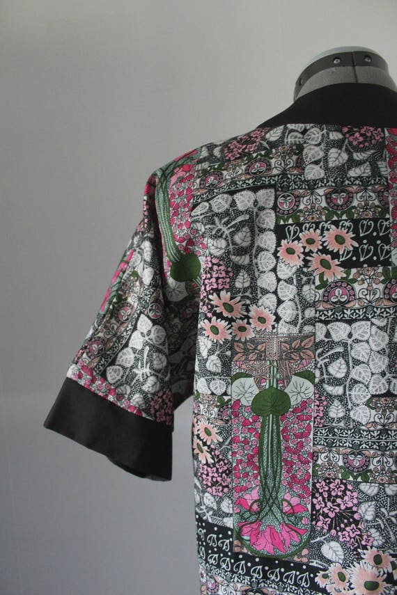 Vintage 1970s Kimono Women, 70s Kimono, Floral Ki… - image 3