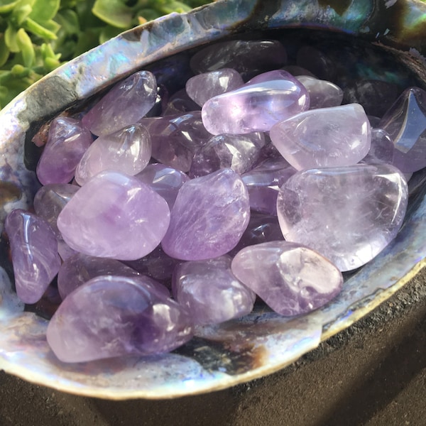 Gem Purple Amethyst Tumbled, Amethyst Stone, Purple Amethyst, Pocket Stone, Healing Stone