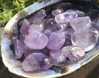 Gem Purple Amethyst Tumbled, Amethyst Stone, Purple Amethyst, Pocket Stone, Healing Stone