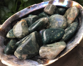 Sea Jasper Tumbled Stone, One Sea Jasper Stone, Sea Jasper Pocket Stone, Jasper Stone, Sea Jasper Crystal