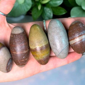 Tumbled Shiva Lingam Egg Stone (Available in 2 Sizes), Pregnancy Stone, Fertility Stone, Root Chakra, Masculine and Feminine, Grounding