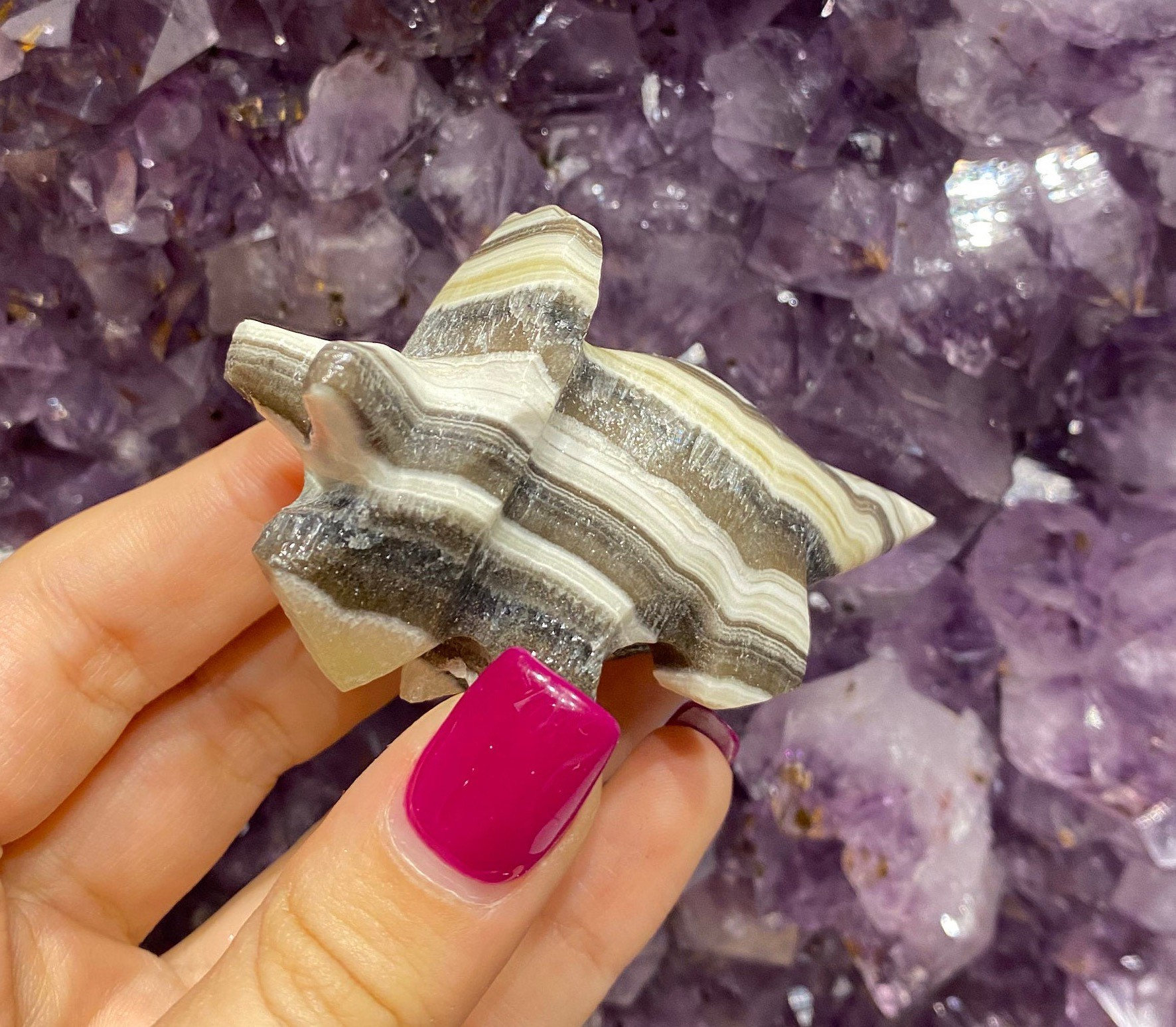 Zebra Onyx Small Triceratops Dinosaur Carving, Onyx Stone, Triceratop…
