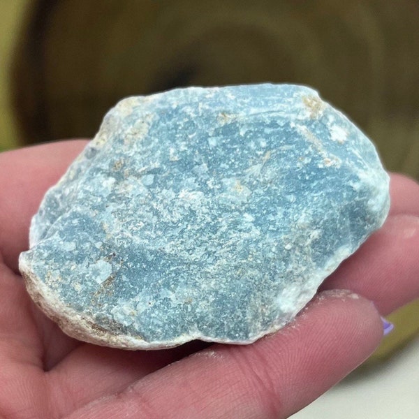 Rough Angelite Chunk Anhydrite Peru, Raw Angelite Crystal, Blue Crystal, Throat Chakra, Angel Communication, Heaven Stone, Peruvian, SFG