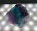 Raw Fluorite Stone, Fluorite Crystal, Rough Fluorite Crystal, Fluorite Pocket Stone, Rainbow Blue Purple Green Raw Crystal Stone Gemstone 