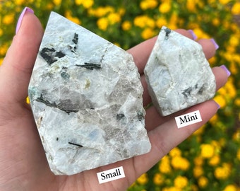 One Small Moonstone Polished Point, Moonstone Point, Female Power, Crystal Point, New Beginnings, Grid Point, Power Point