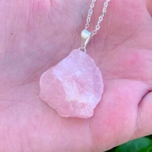 Rose quartz chakra necklace online