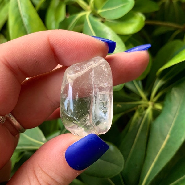 Clear Quartz Tumbled Stone, Quartz Stone, Quartz Pocket Stone, Healing Quartz, Crown Chakra, Mediation, Yoga