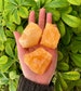 One Natural Orange Calcite Chunk, Mexican Rough Orange Calcite,  Raw Orange Calcite, Orange Calcite Piece, Raw Calcite, Calcite Chunk 