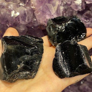 One Rough Obsidian Chunk, Raw Obsidian, Natural Mexico Stone, High Grade , Protection Stone, Alter, Strong Psychic Tool, Warrior Crystal