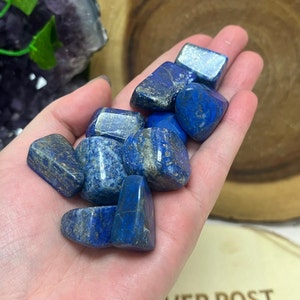 Tumbled Lapis Lazuli Stone Lapis Lazuli Pocket Stone Energy Stone Blue and Gold Stone Throat Chakra Friendship Stone Etsy UK