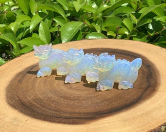 Opalite Dragon Carving, Opalite Dragon, Crown Chakra, Stone Dragon