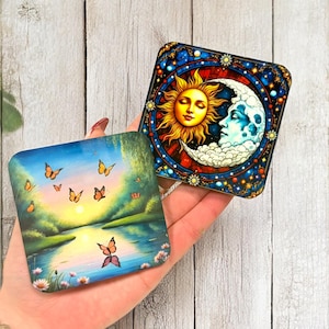 Cute Magnet Set – Choose Your Design, Boho Fridge Magnets, Custom Sublimation Kitchen Decor, Giftable Magnet Pack, Glossy Sublimated Magnets