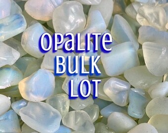 Opalite Tumbled Stone Bulk Lot, 10 Lb, 20 Lb, Wholesale Bargain Opalite Tumbled Crystals, Magical Mix, Happiness Mix, Manifestation,