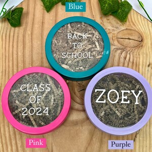 Kit de cristales personalizado para la vuelta al cole, caja magnética, piedras para estudiantes y aprendizaje, cristales para taquillas, energía curativa, regalo con monograma imagen 5