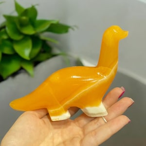 Crystal Dinosaur Figurines – Mini or Large Gemstone Dino Statues in T-Rex, Brontosaurus, Triceratops – Rock Collector Gift for Kids & Adults