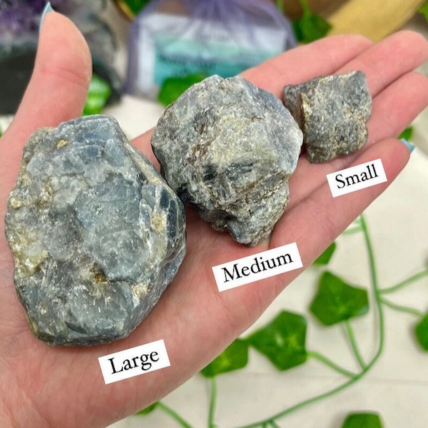 Raw Sapphire Chunk, Corundum Sapphire Crystal, September Birthstone, Throat Chakra, Genuine Sapphire Specimen, Unpolished Stone, Wisdom