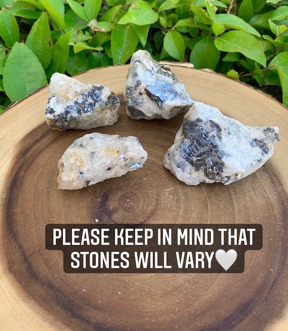 Raw Galena in Quartz Chunks Raw Galena in Quartz Chunks