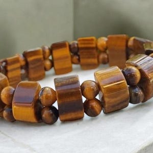 Tiger&#39;s Eye Tanker Stretch Bracelet, Tiger&#39;s Eye, Stretch Bracelet, Energy Bracelet, Chakra Bracelet, Protection Bracelet