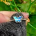 Labradorite Butterfly Shape Sterling Silver Ring, Stackable Ring, Inlay Ring