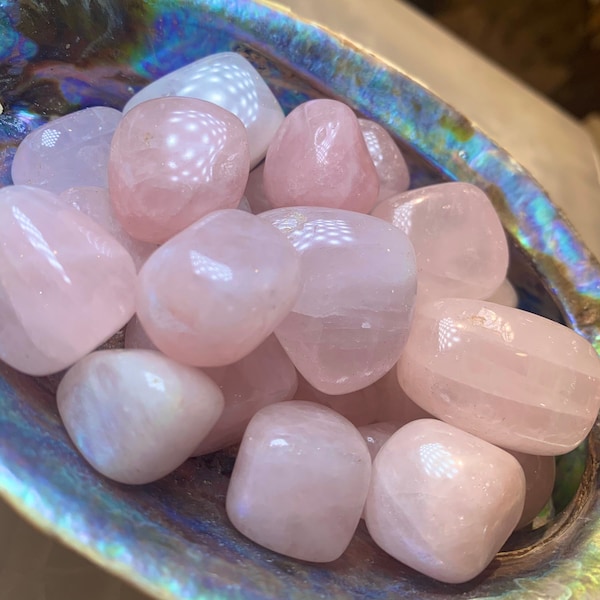 Rose Quartz Tumbled Stone, Stone for Self Love, Compassion Stone, Heart Chakra, Healing Energy, Meditation, Love Stone, Manifestation