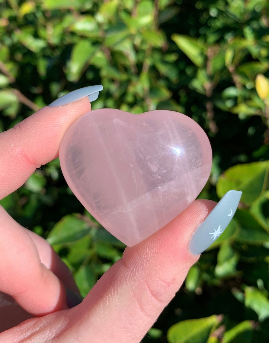 Rose Quartz Heart Carving, Quartz Heart, Rose Quartz Heart, Polished