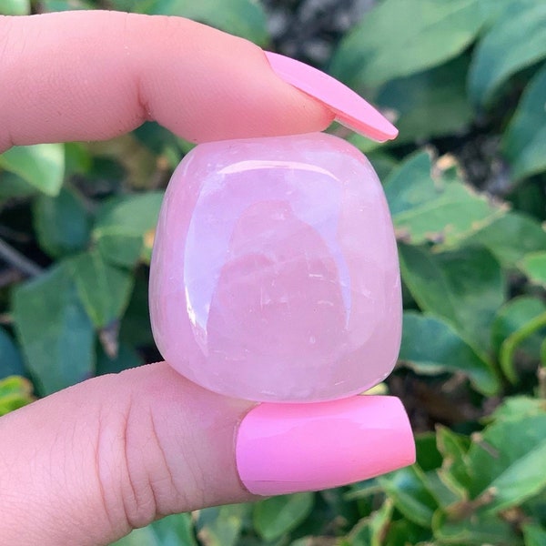 One 30-45 mm Rose Quartz Tumbled Stone, Rose Quartz Pocket Stone, Heart Chakra, Self Love Stone, Healing Energy, Metaphysical, Pink Crystal