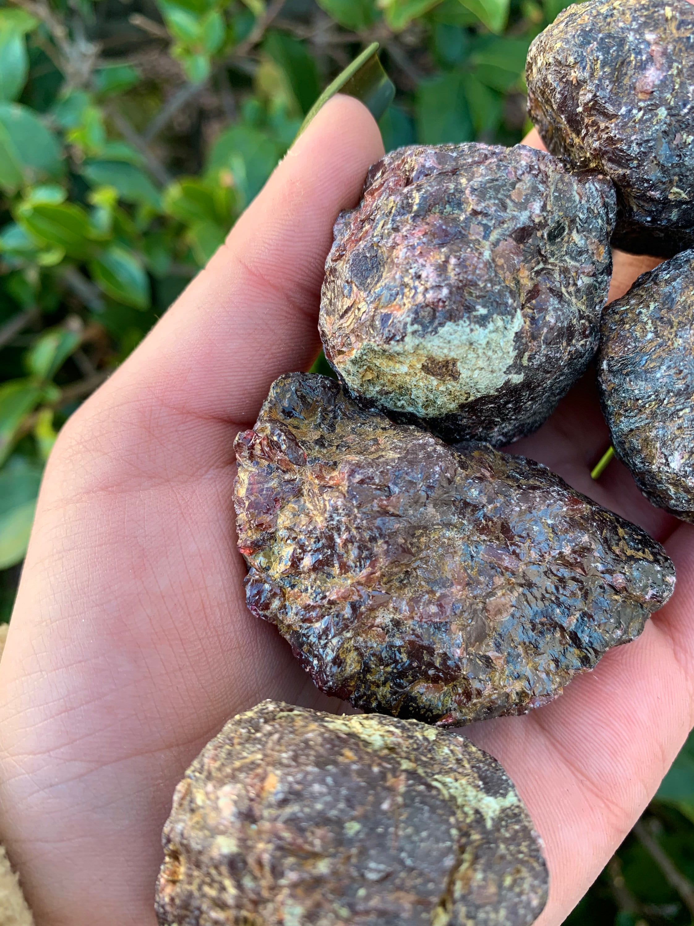 Raw online garnet stone