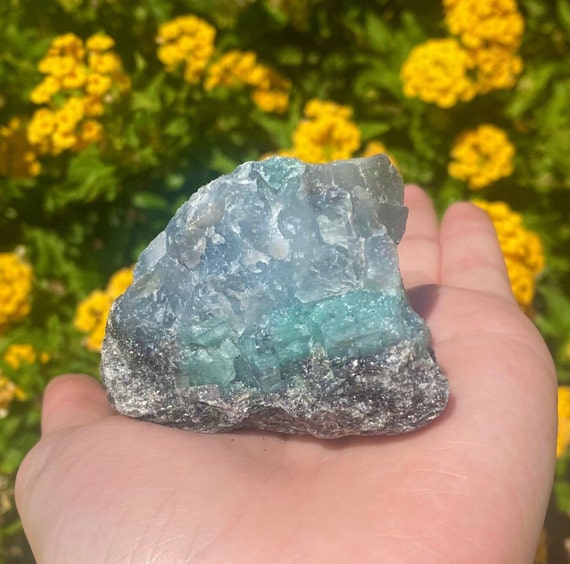 One Rough Emerald Chunk, Raw Emerald Piece, Natural Emerald