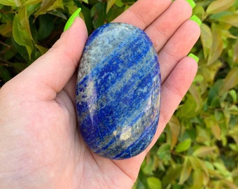 One Lapis Lazuli Palm Stone, Polished Lapis Palm Stone, Lapis Palm Stone, Lapis Lazuli Gallet, Third Eye Chakra, Blue Stone, Anti Anxiety