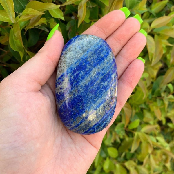 One Lapis Lazuli Palm Stone, Polished Lapis Palm Stone, Lapis Palm Stone, Lapis Lazuli Gallet, Third Eye Chakra, Blue Stone, Anti Anxiety