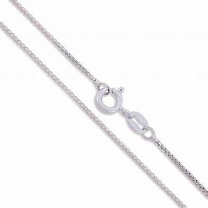 Sterling Silver Box Chain, 925 Silver Chain, Chain in multiple size options