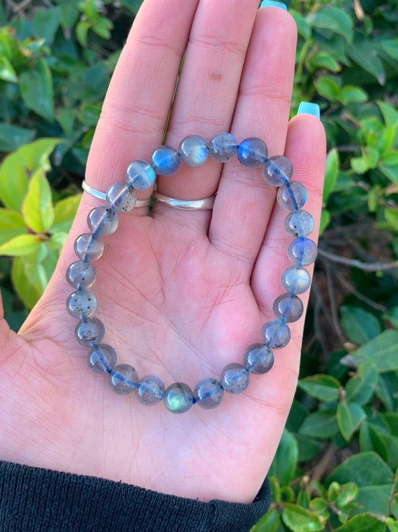 Labradorite Bracelet - 8mm - Mama Moon Rocks