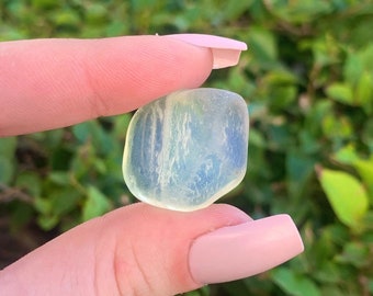 One Opalite Tumbled Stone, Opalite Stone, Opalite Pocket Stone, Opalite Crystal, Stone for Optimism